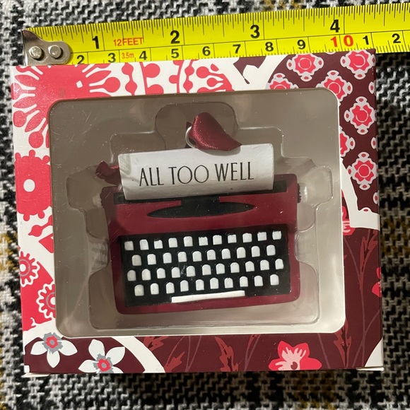 Taylor Swift Red Era All Too Well Typewriter Ornament NWT - Picture 1 of 10